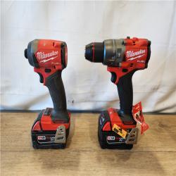 AS-IS- Milwaukee  FUEL 18V Lithium-Ion Brushless Cordless Hammer Drill and Impact Driver Combo Kit