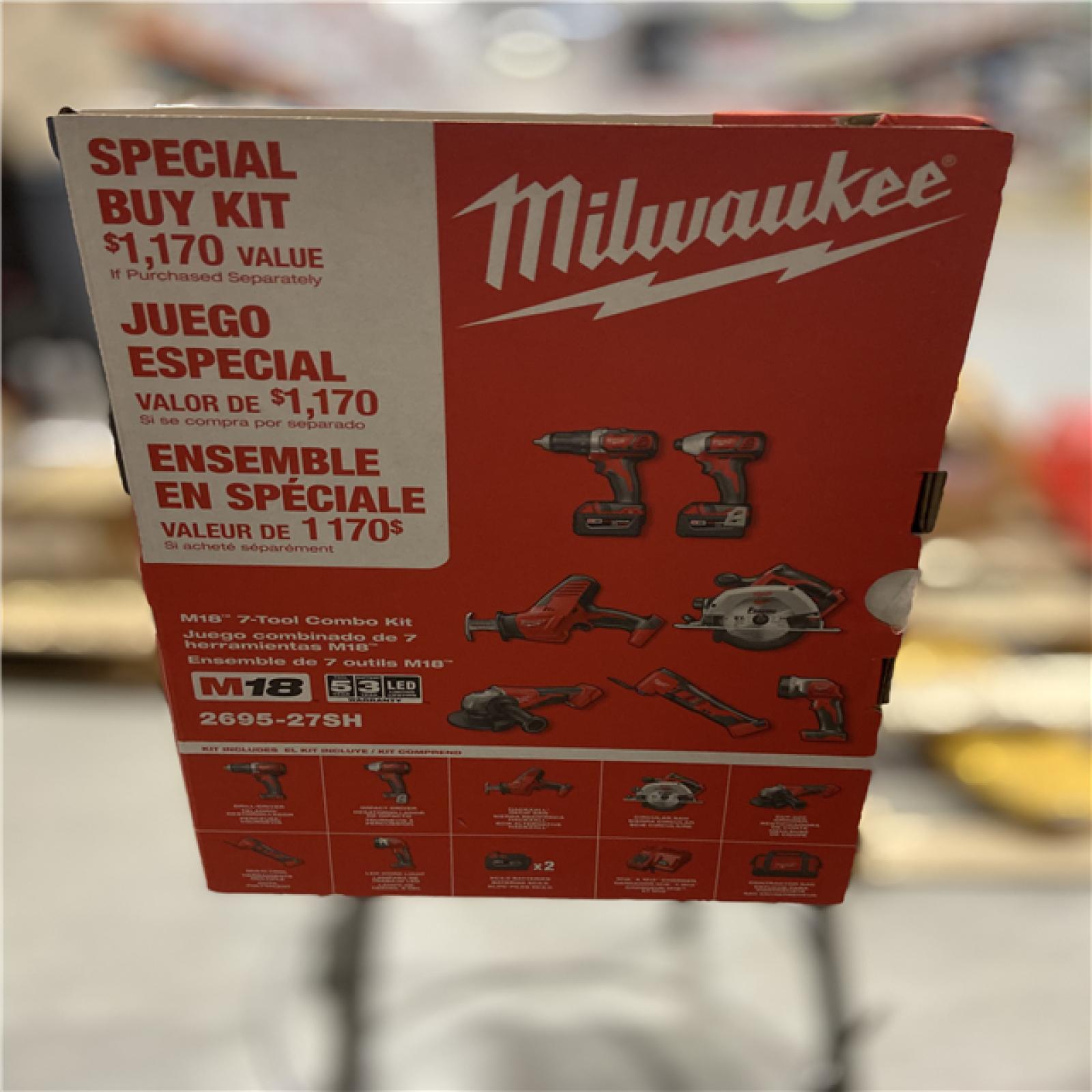 NEW! - Milwaukee M18 18-Volt Lithium-Ion Cordless Combo Kit