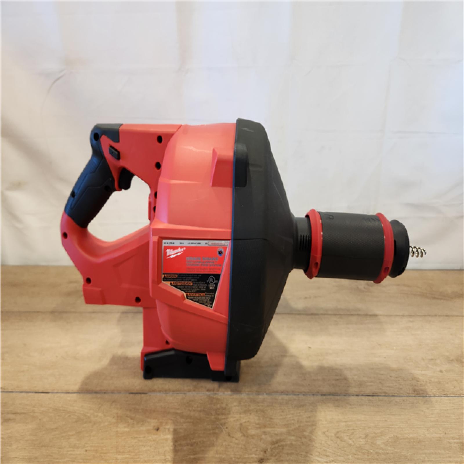 AS-IS- Milwaukee M18 FUEL Drain Snake with CABLE DRIVE Kit