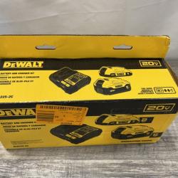 NEW - DEWALT 20V MAX Lithium-Ion Battery Kit with 5.0Ah and 2.0Ah Battery and Charger