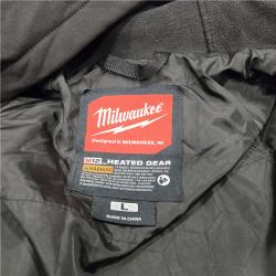 AS-IS Milwaukee M12 12V Cordless Axis Black Heated Hooded Jacket Kit