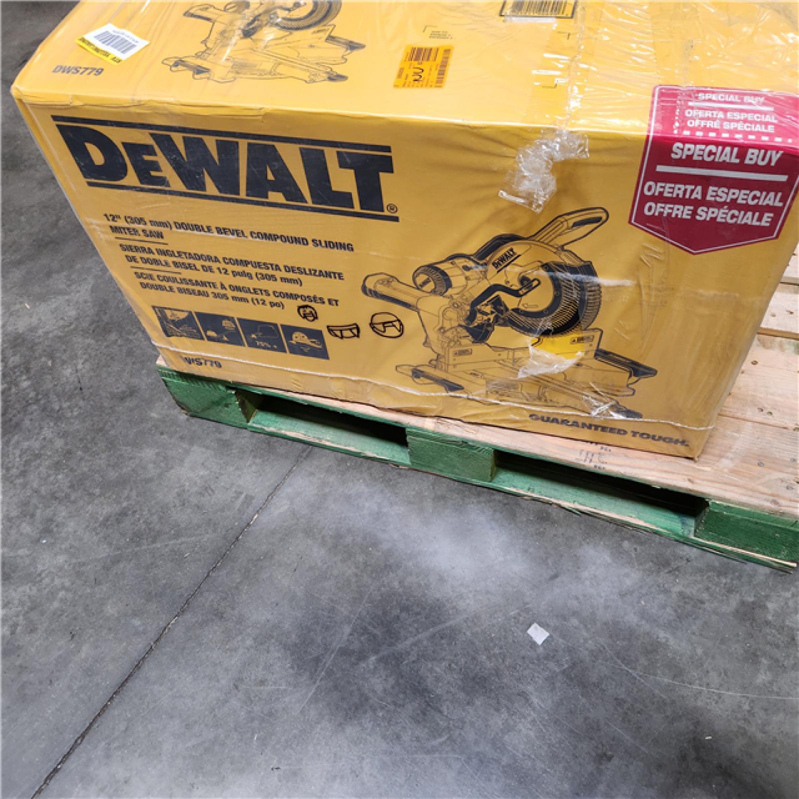NEW- DeWalt 15 Amps 12 in. Corded Dual-Bevel Sliding Compound Miter Saw