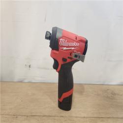 AS-IS- Milwaukee  FUEL 12-Volt Lithium-Ion Brushless Cordless 1/4 in. Hex Impact Driver Compact Kit