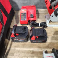 HOUSTON LOCATION - AS-IS MILWAUKEE 4 TOOL COMBO KIT W/ (2) BATTERY & CHARGER