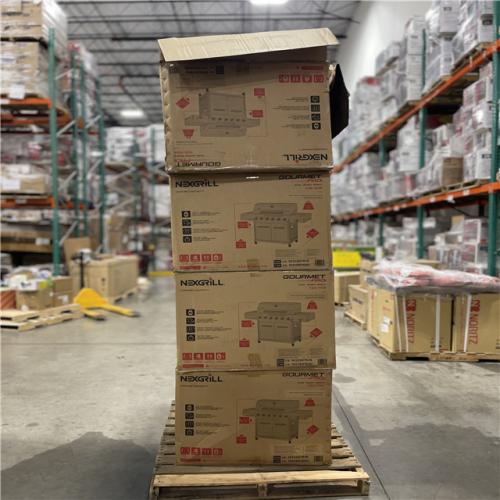 DALLAS LOCATION- Nexgrill Gourmet Pro 6-Burner Stainless Steel Propane Gas Grill PALLET (4 UNITS)