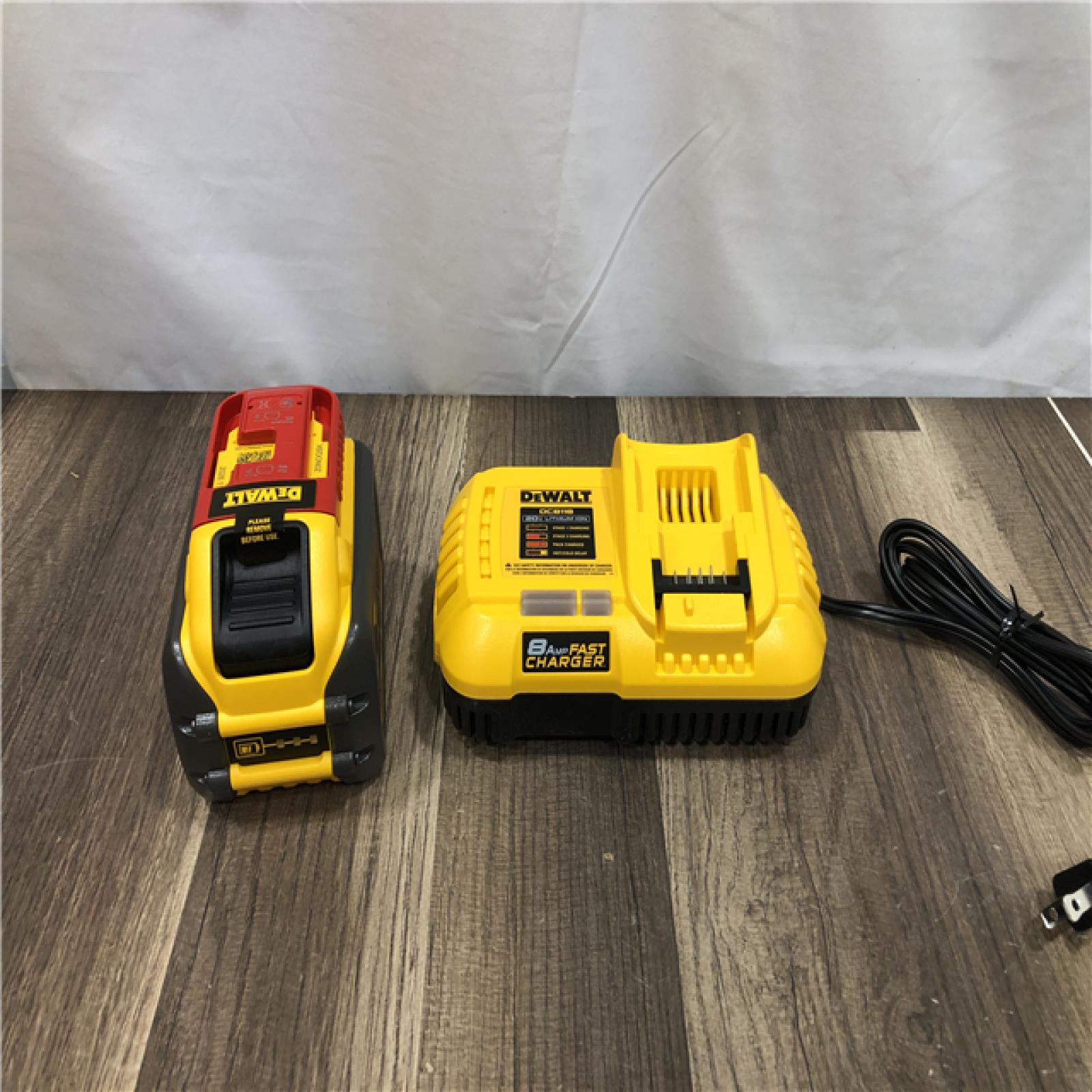 AS-IS DEWALT 20V/60V MAX FLEXVOLT Lithium-Ion 9.0Ah Battery and Charger Starter Kit