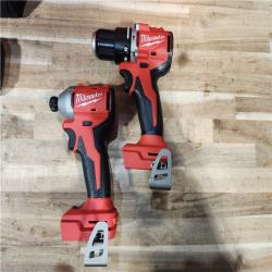 HOUSTON LOCATION - AS-IS (APPEARS LIKE NEW) M18 18-Volt Lithium-Ion Brushless Cordless Compact Hammer Drill/Impact Combo Kit (2-Tool) with (2) Batteries  Bag