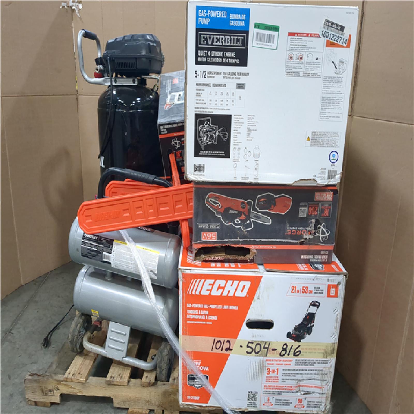 CALIFORNIA AS-IS TOOL PALLET