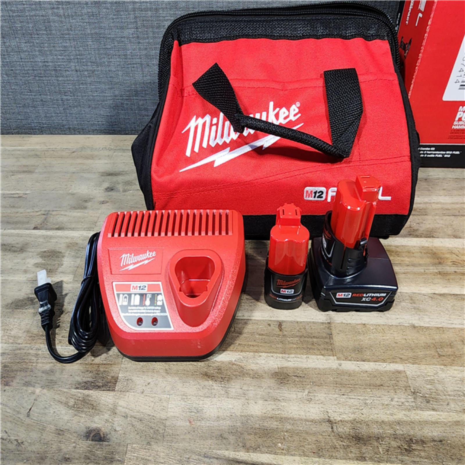 HOUSTON LOCATION - AS-IS (APPEARS LIKE NEW) Milwaukee 3497-22 12V Brushless Hammer Drill and Impact Driver Combo Kit