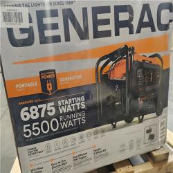 Dallas Location - As-Is Generac 6875 / 5500-Watt  Gasoline Portable Generator