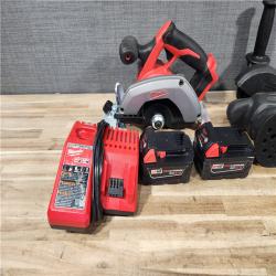 HOUSTON LOCATION - AS - IS Milwaukee 3 Tool Combo Kit W/ (2) Battery & Charger
