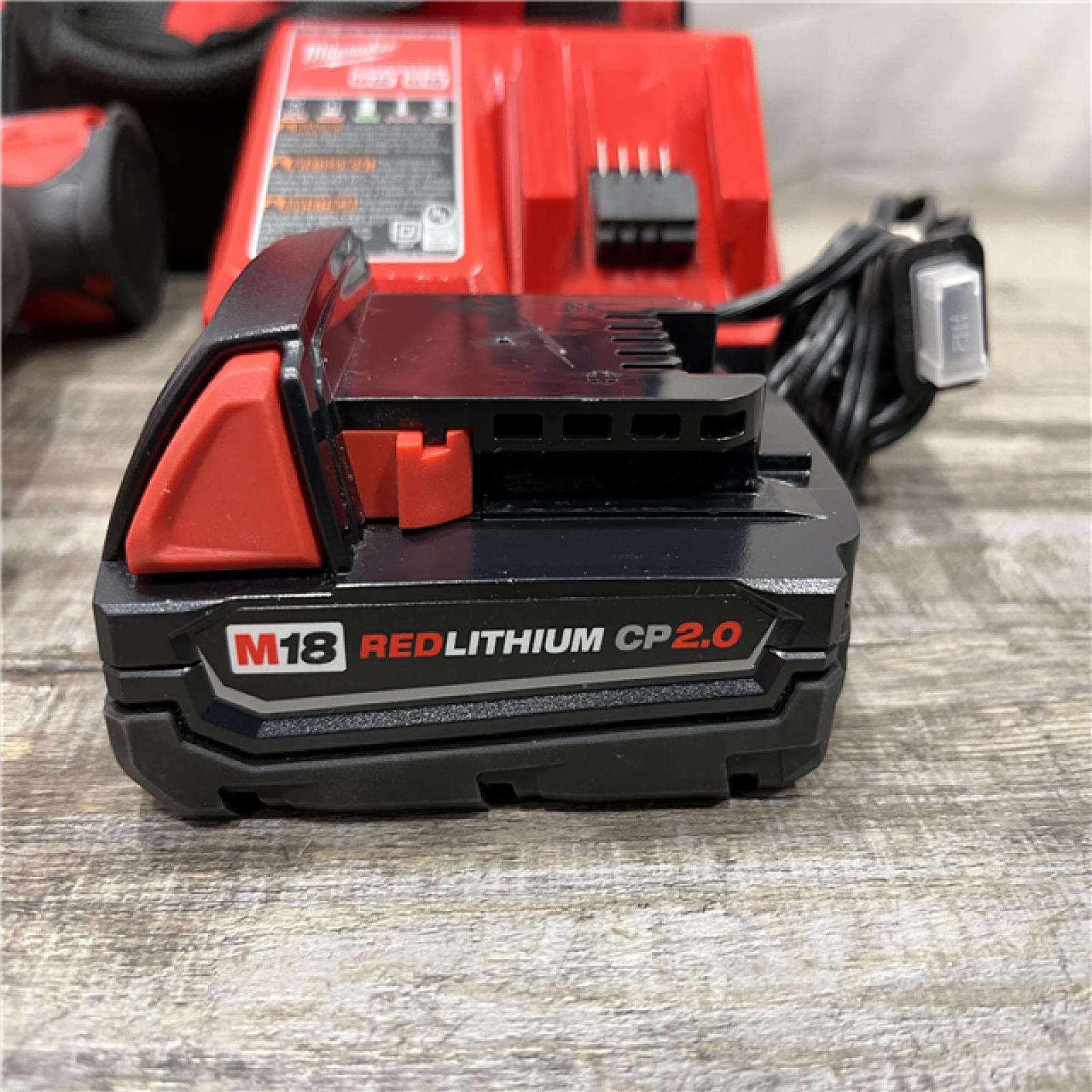 AS-IS Milwaukee 18-Volt Lithium-Ion Compact Brushless Cordless 1/4 in. Impact Driver Kit