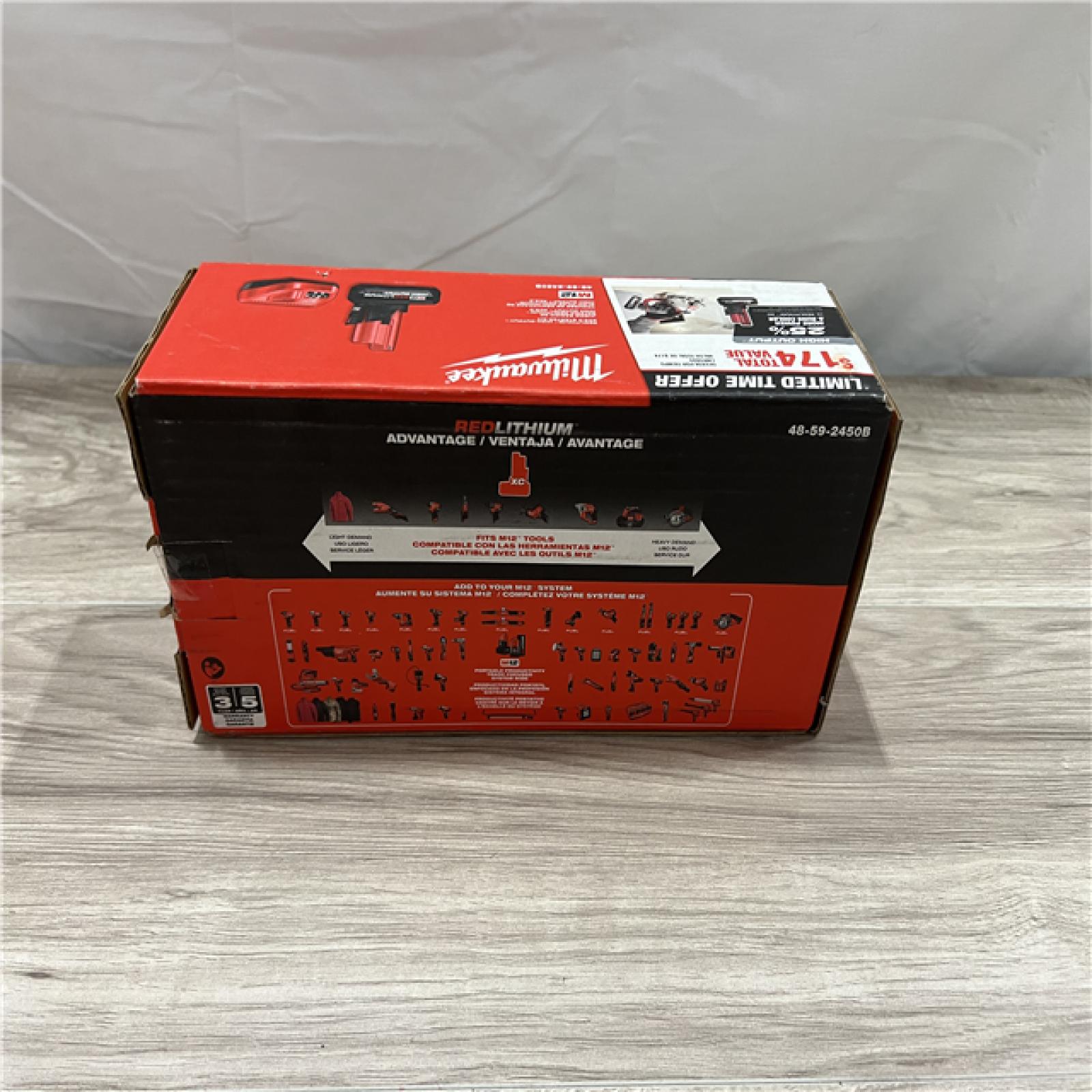 NEW Milwaukee 12-Volt Lithium-Ion XC High Output 5.0 Ah Battery Pack with Charger Starter Kit