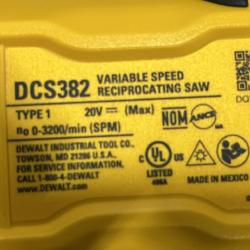 AS-IS Dewalt DCK449E1P1 20V MAX XR Brushless Lithium-Ion 4-Tool Combo Kit with (1) 1.7 Ah and (1) 5 Ah Battery