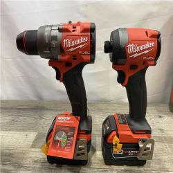 LIKE NEW - Milwaukee FUEL 18V Lithium-Ion Brushless Cordless Hammer Drill and Impact Driver Combo Kit