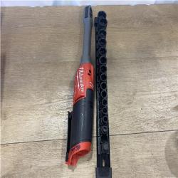 AS-IS Milwaukee FUEL 12V Lithium-Ion Brushless Cordless 1/4 in - 3/8 in Extended Ratchet (Tool-Only)