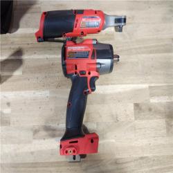 HOUSTON LOCATION - AS-IS (APPEARS LIKE NEW) M18 FUEL 18V Cordless Mid Torque 1/2 in. Impact Wrench W/ M12 FUEL 3/8 in. Ratchet & Battery/Charger Combo Kit