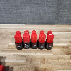 HOUSTON LOCATION - AS-IS MILWAUKEE BATTERY PACK QTY - 10