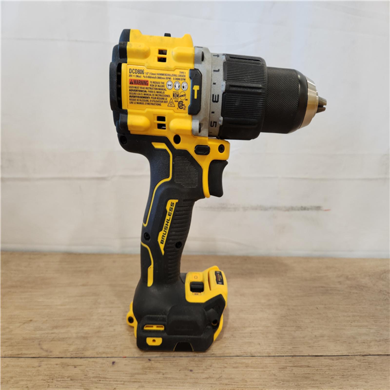 AS-IS- 20V XR Brushless Cordless 1/2 in. Hammer Drill (Tool-Only)