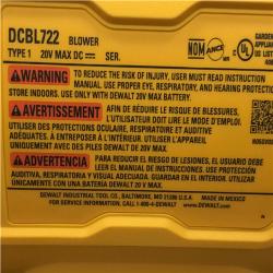 AS-IS DEWALT 20V MAX* XR Brushless Cordless Handheld Blower Kit