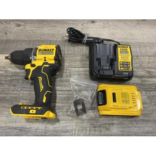 AS-IS DEWALT Atomic 20V Lithium-Ion Cordless Compact 1/2 in. Drill/Driver Kit