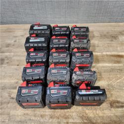 HOUSTON LOCATION - AS-IS MILWAUKEE BATTERY PACK QTY - 15