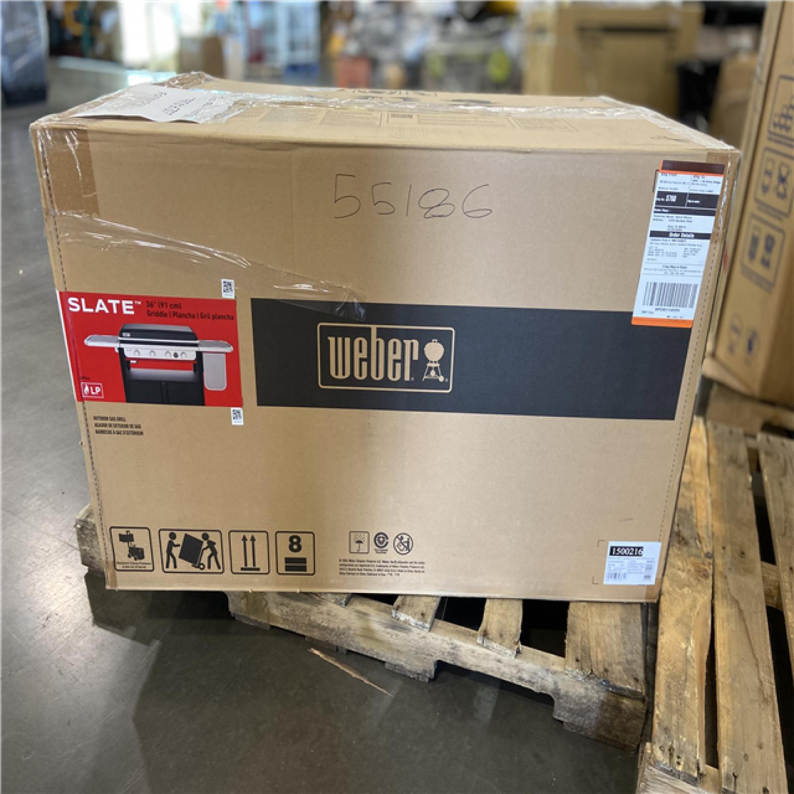 DALLAS LOCATION -  Weber Slate Griddle 4-Burner Liquid Propane Gas 36 in. Flat Top Grill in Black