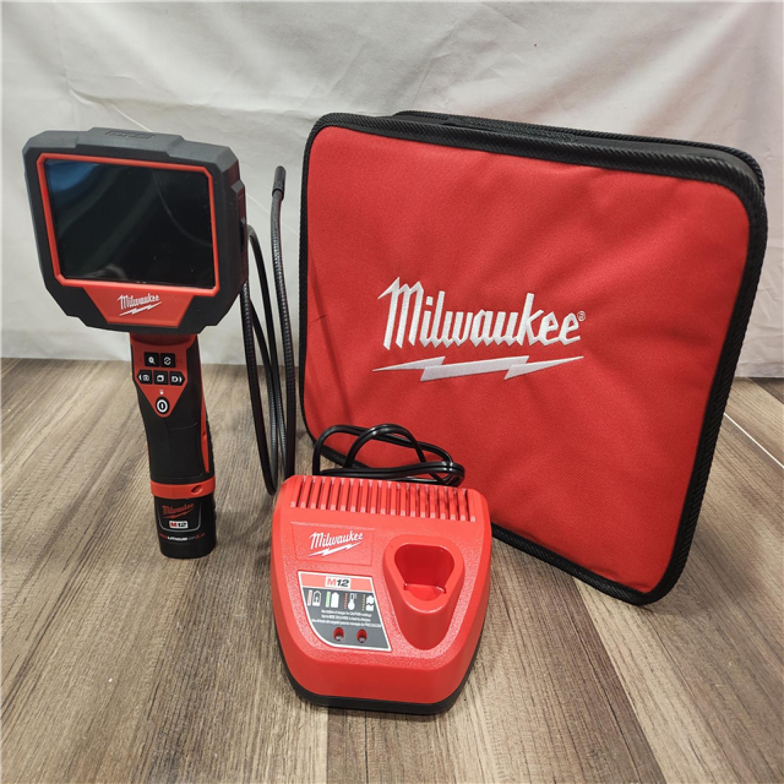 AS-IS- MILWAUKEE M12 12V Lithium-Ion Cordless M-SPECTOR 360-Degree 4 Ft. Inspection Camera Kit