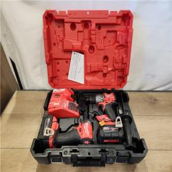 AS-IS- Milwaukee  FUEL 18V Lithium-Ion Brushless Cordless Hammer Drill and Impact Driver Combo Kit