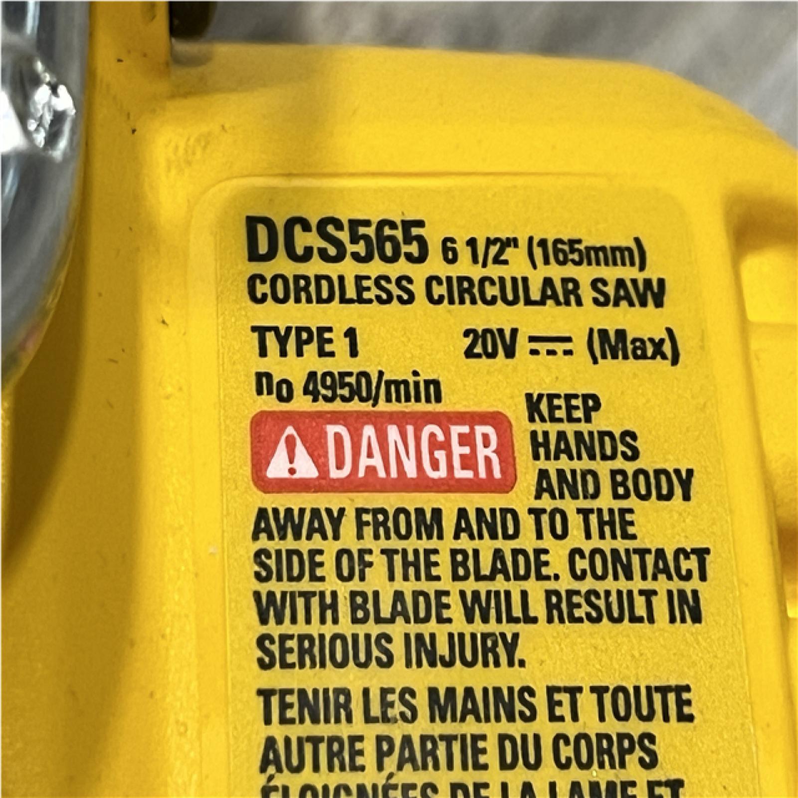 AS-IS DEWALT 20V MAX Cordless Brushless 6-1/2 in. Sidewinder Style Circular Saw (Tool Only)