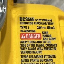 AS-IS DEWALT 20V MAX Cordless Brushless 6-1/2 in. Sidewinder Style Circular Saw (Tool Only)
