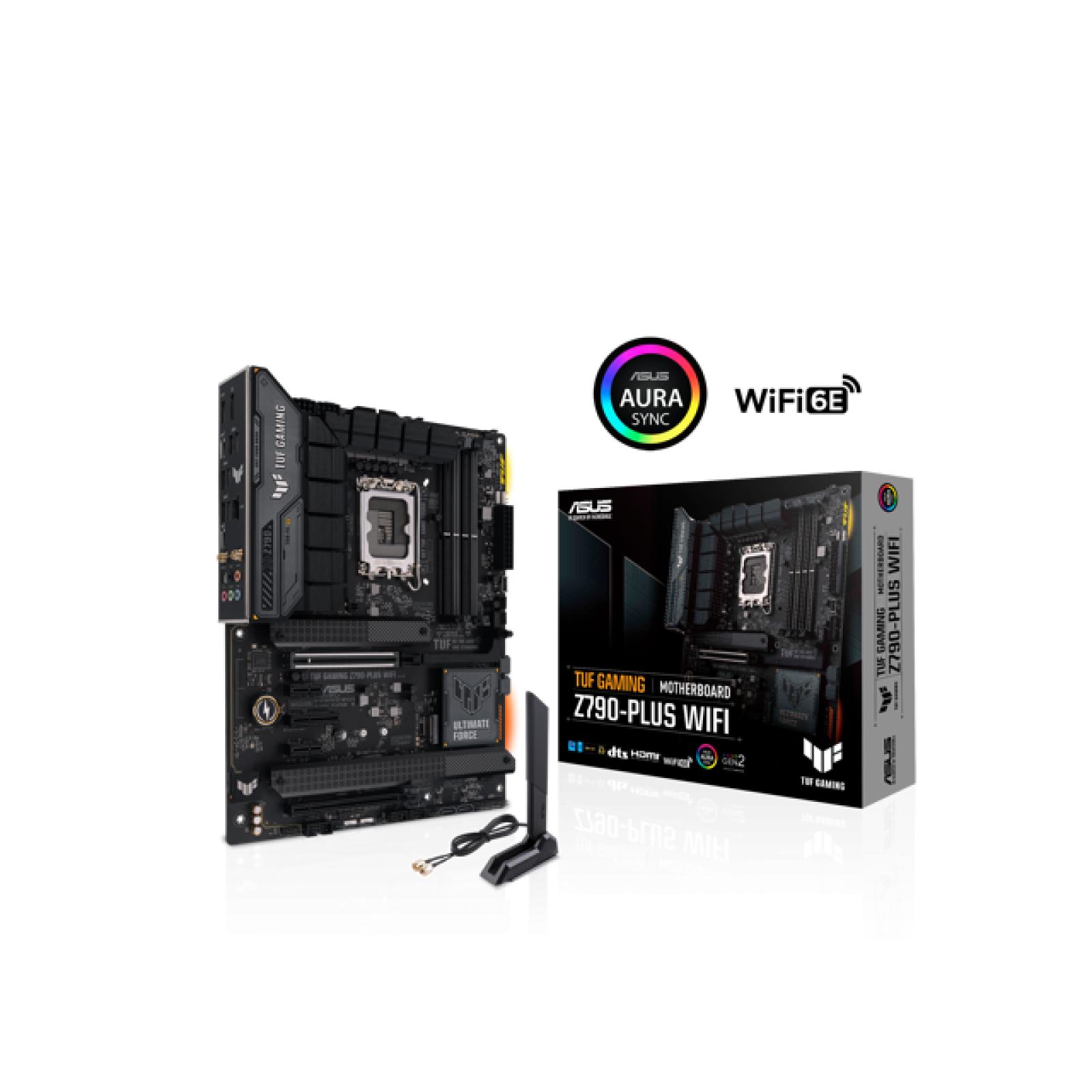 NEW! ASUS - TUF GAMING Z790-PLUS WIFI (Socket LGA 1700) Intel Z790 ATX DDR5 Wi-Fi 6E Motherboard - Black