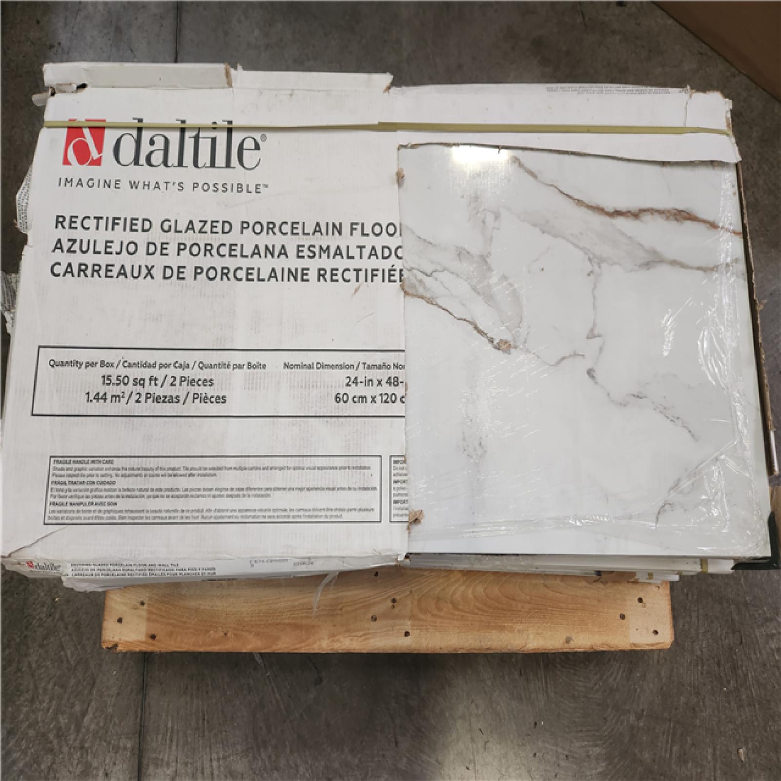 Phoenix Daltile Renner Marble Ash 24 in. x 48 in. Polished Porcelain Floor and Wall Tile (201 sq. ft. /13 case)