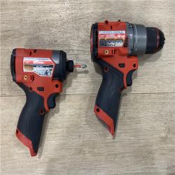 AS-IS Milwaukee FUEL 12-Volt Lithium-Ion Brushless Cordless Hammer Drill and Impact Driver Combo Kit