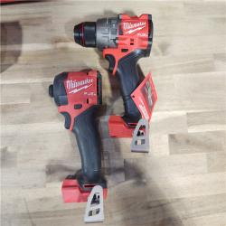 HOUSTON LOCATION - AS-IS MILWAUKEE M18 FUEL 18V Lithium-Ion Brushless Cordless Hammer Drill and Impact Driver Combo Kit (2-Tool) with 2 Batteries