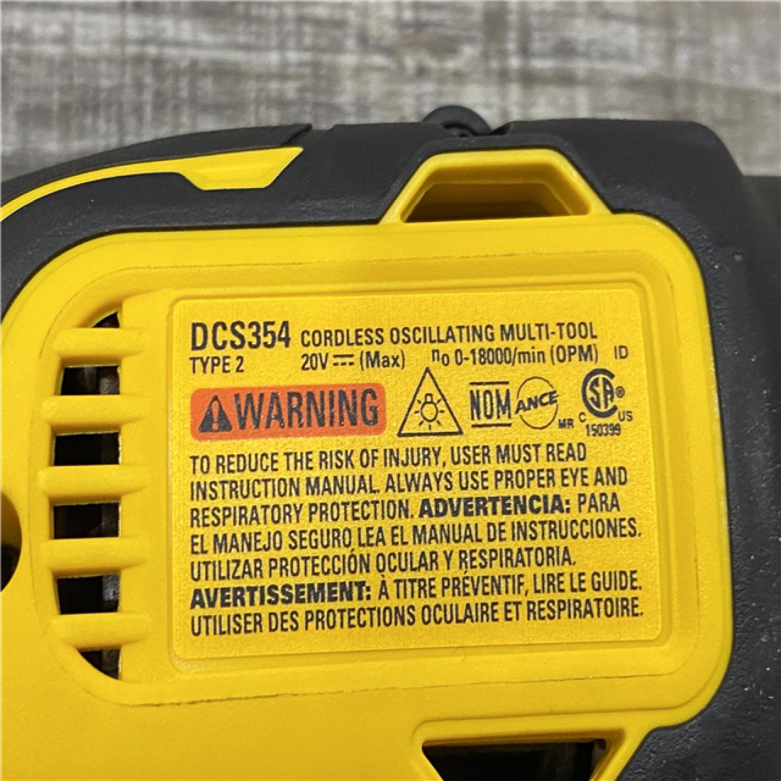 AS-IS DEWALT ATOMIC 20V MAX Cordless Brushless Oscillating Multi Tool (Tool Only)