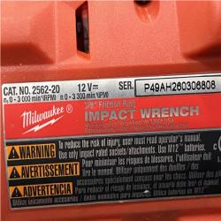 AS-IS Milwaukee FUEL 12V Li-Ion Brushless Cordless Stubby 3/8 in. Impact Wrench Kit
