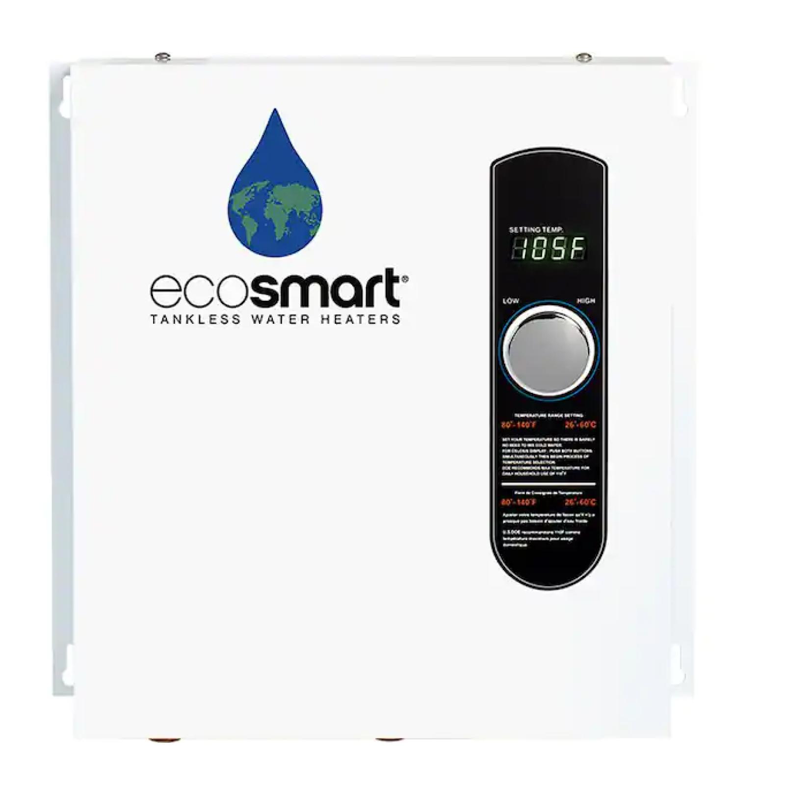 DALLAS LOCATION- NEW!- EcoSmart ECO 27 Tankless Electric Water Heater 27 kW 240 V