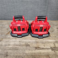 HOUSTON LOCATION - AS-IS (2) Milwaukee 48-59-1806 M18 Six Pack Sequential Charger