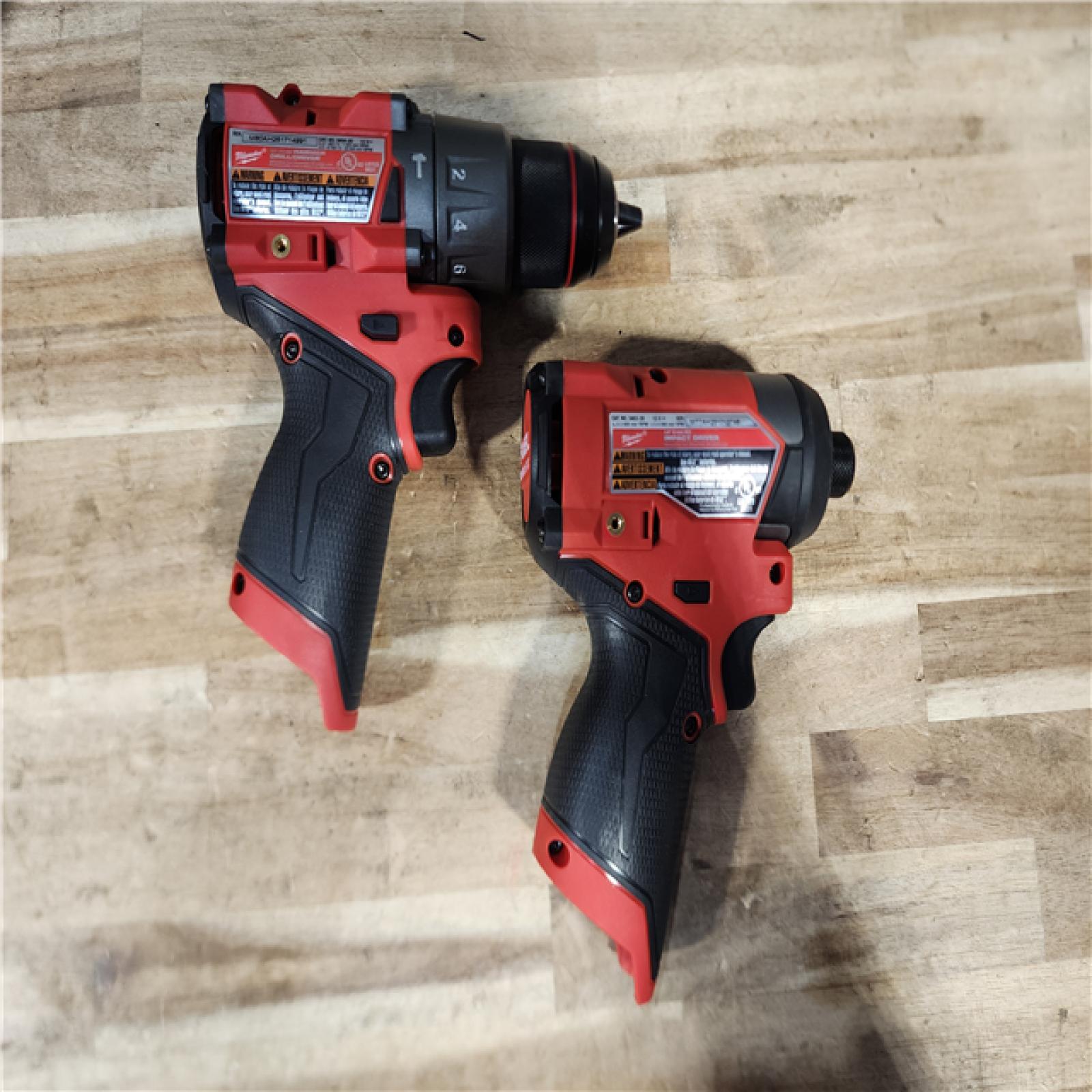HOUSTON LOCATION - AS-IS Milwaukee  FUEL 12-Volt Lithium-Ion Brushless Cordless Hammer Drill and Impact Driver Combo Kit