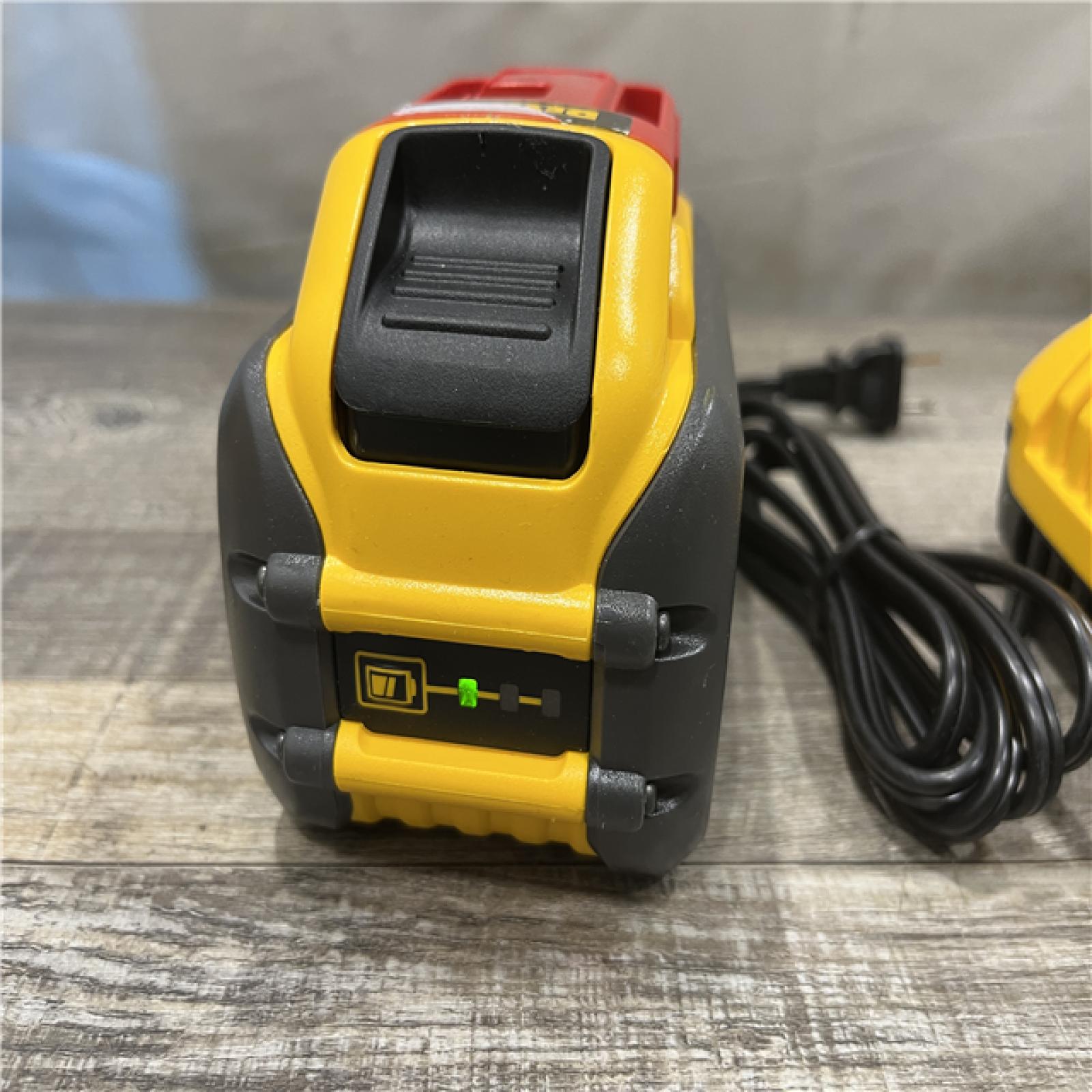 AS-IS DEWALT FLEXVOLT 20V/60V MAX Lithium-Ion 12.0Ah Battery and Fan Cooled Fast Charger