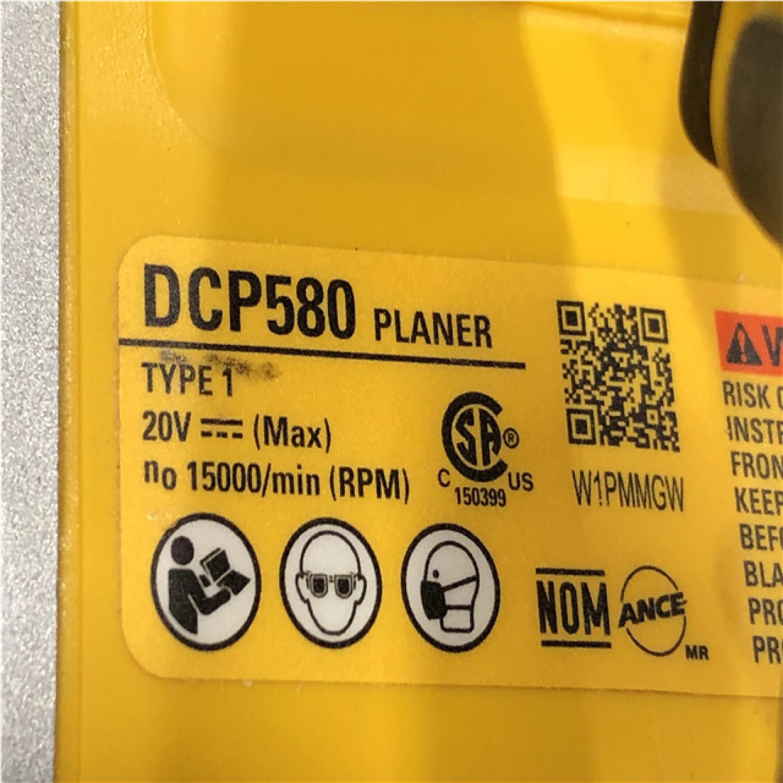 AS-IS DEWALT 20V MAX XR Cordless Brushless 3-1/4 in. Planer (Tool Only)
