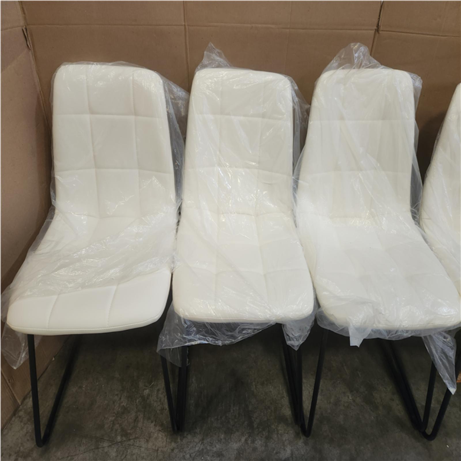 Phoenix LIKE NEW Modern Decor Dining Table Extendable Four Seater with 6 Chairs