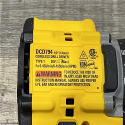 AS-IS DEWALT Atomic 20V Lithium-Ion Cordless Compact 1/2 in. Drill/Driver Kit