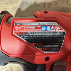 HOUSTON LOCATION - AS - IS Milwaukee FUEL 18-Volt Lithium-Ion Brushless Cordless 18-Gauge 1/4 in. Narrow Crown Stapler (Tool-Only)