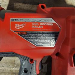 HOUSTON LOCATION - AS-IS Milwaukee M18 FUEL Coil Roofing Nailer (TOOL ONLY)