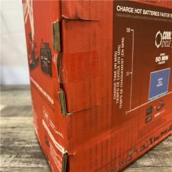 NEW - Milwaukee 18V Lithium-Ion REDLITHIUM FORGE 8.0 Ah Battery Pack with 18V Dual Bay Simultaneous Super Charger