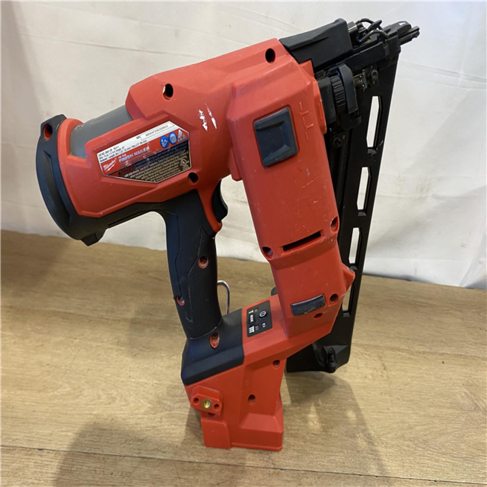 AS-IS Milwaukee FUEL 18-Volt Lithium-Ion Brushless Cordless Gen II 16-Gauge Angled Finish Nailer (Tool-Only)
