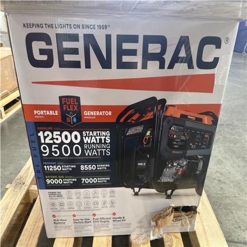 CALIFORNIA AS IS GENERAC 12500 PORTABLE GENERATOR