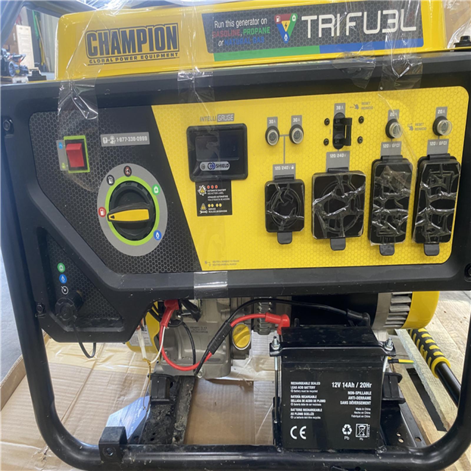 Houston Location - AS-IS Champion TriFuel Generator 11500 Starting Watts 9200 Running Watts